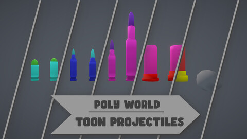 Poly World - Toon Projectiles