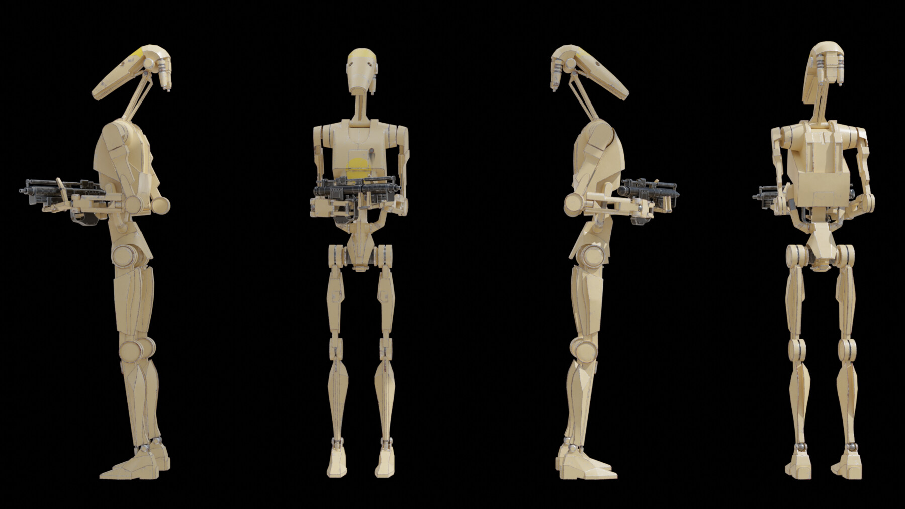 ArtStation - B1 Battle Droid | Game Assets