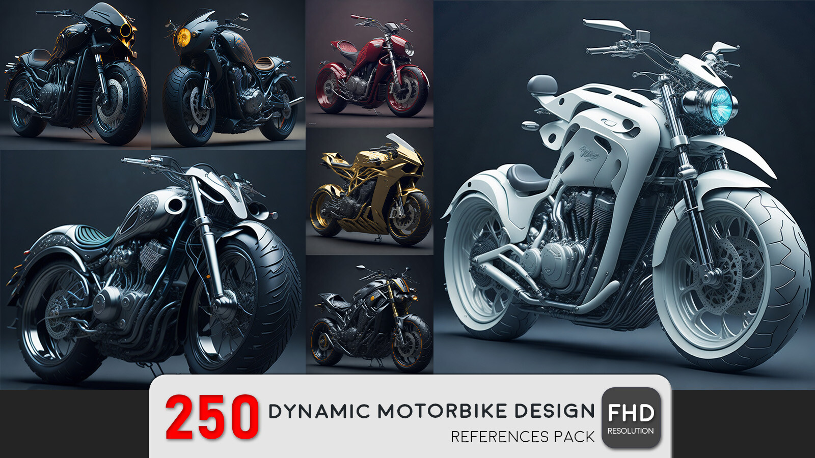 ArtStation - Dynamic Motorbike Design-Reference Pack | Artworks