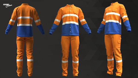 Worker Uniform - 91 Marvelous Designer and Clo3D