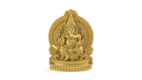 Ganesh pendant cad file2 | ganaesh 3dprint model | ganeshji jewelry cad file