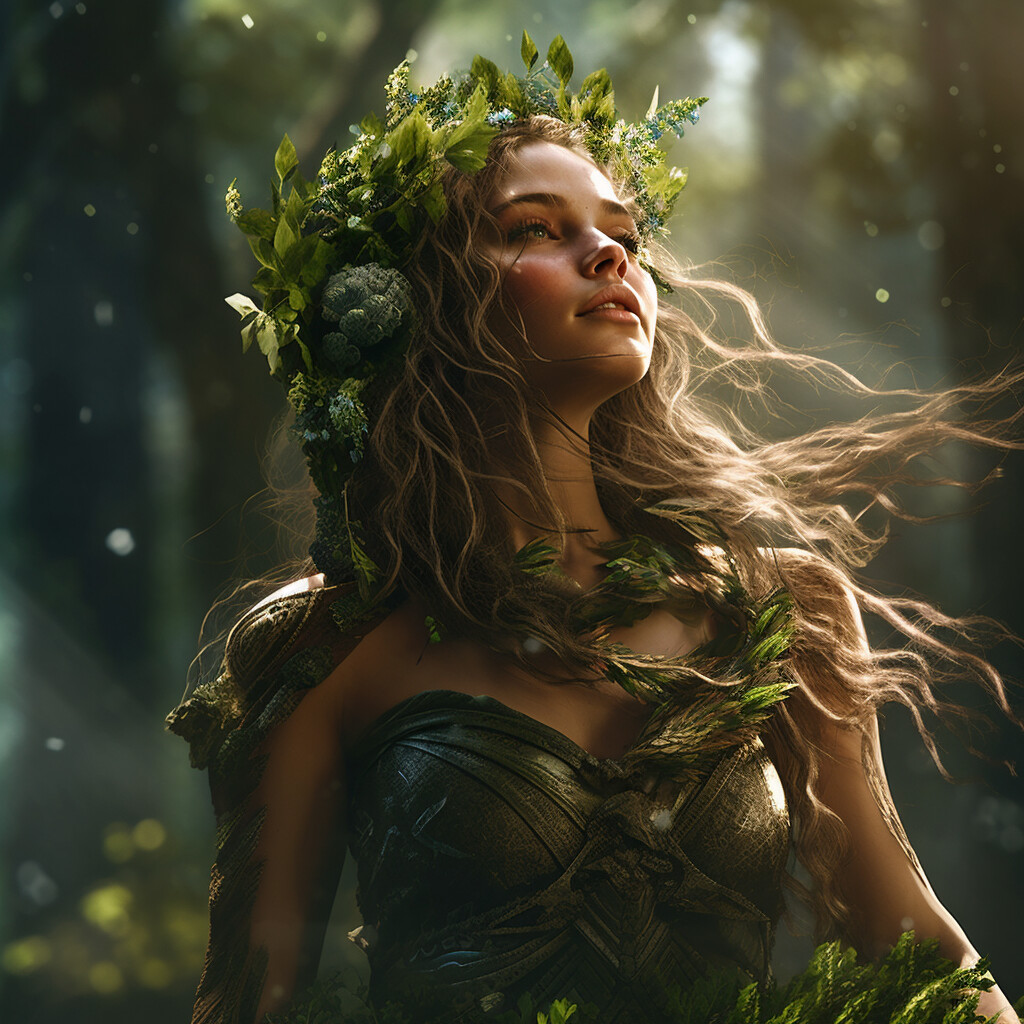 ArtStation - Enchanting Whispers: A Verdant Symphony of Nature's Grace ...