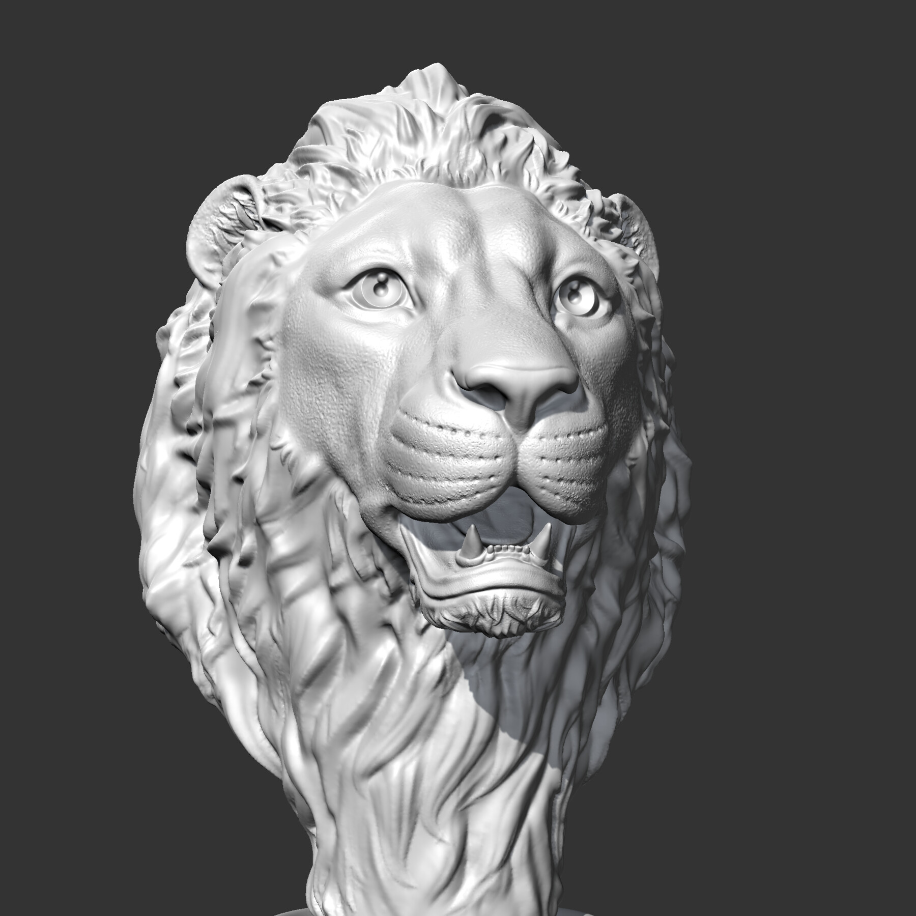ArtStation - Lion Head AM01 3D print model | Resources