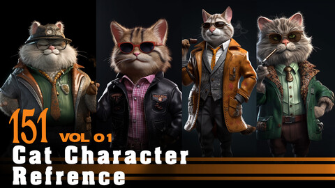 151 Cat Character Refrence Vol 01