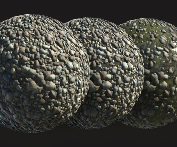 Artstation River Pebbles Substance 3d Designer Material Game Assets 