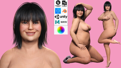 Rosie - The Curvy Beauty model Naked