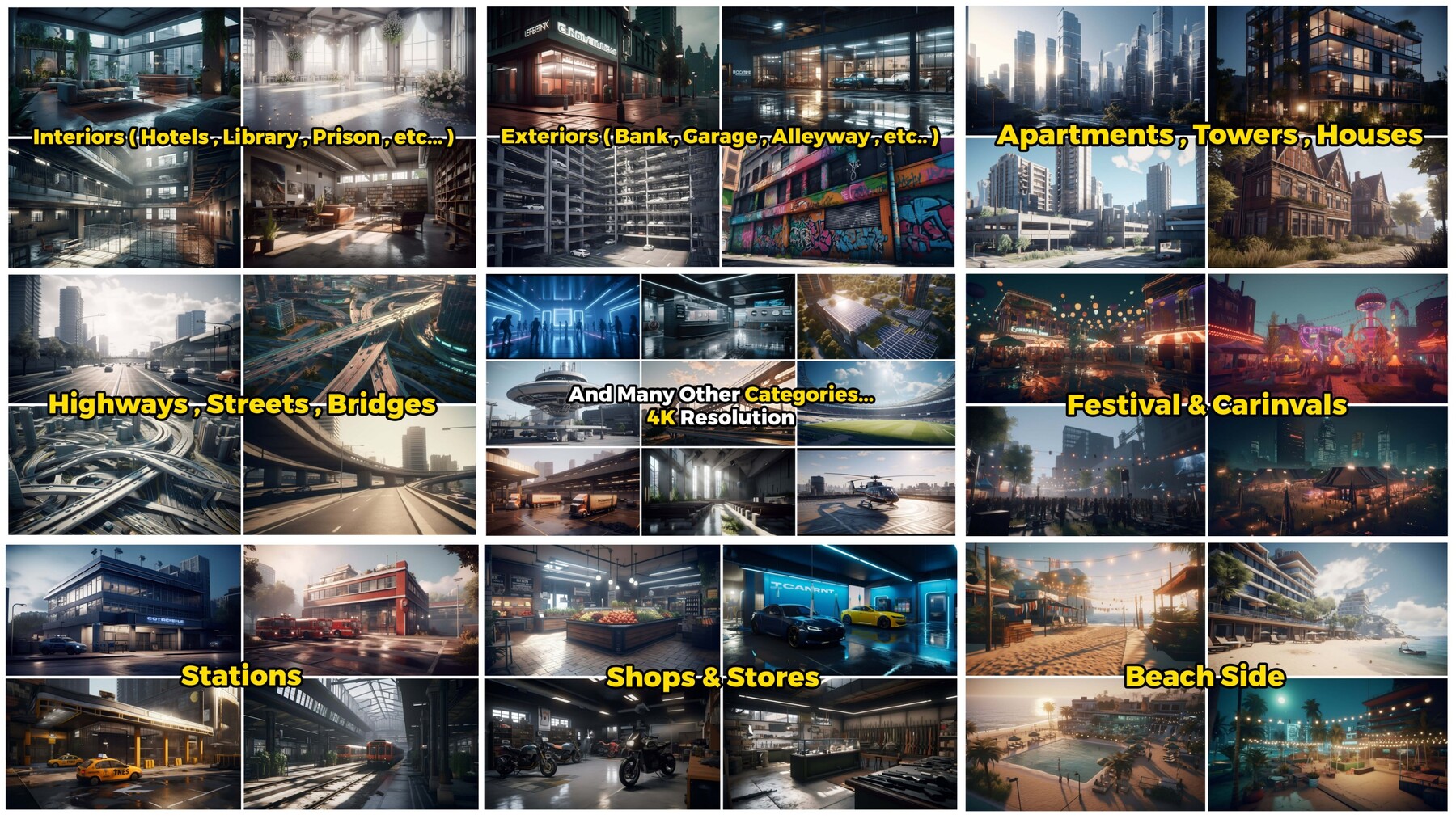 ArtStation - +5000 Environments (4K) All in 1 Mega Pack - 50% OFF ...