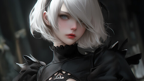 ArtStation - (Fan art) 2B - NieR Automata | Artworks