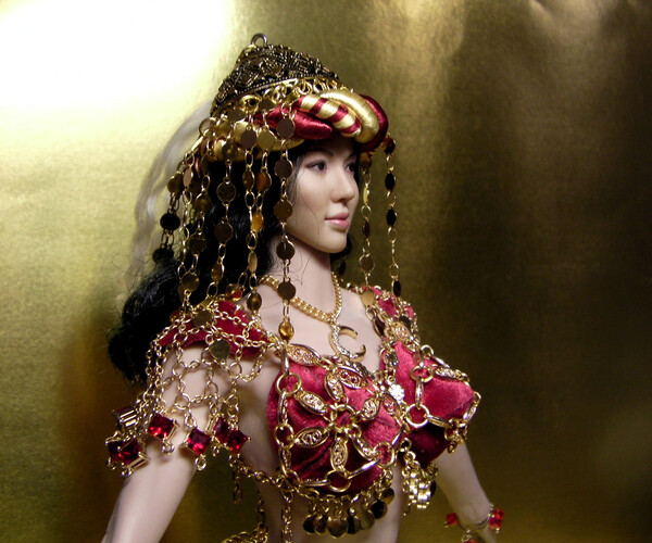 ArtStation - Costume №17 for Phicen doll. Gladiator girl.