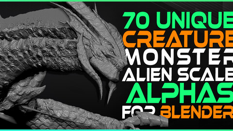 70 Unique Creature Monster Alien Dragon Skin Scale Alphas
