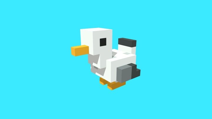 ArtStation - Voxel Seagull | Game Assets