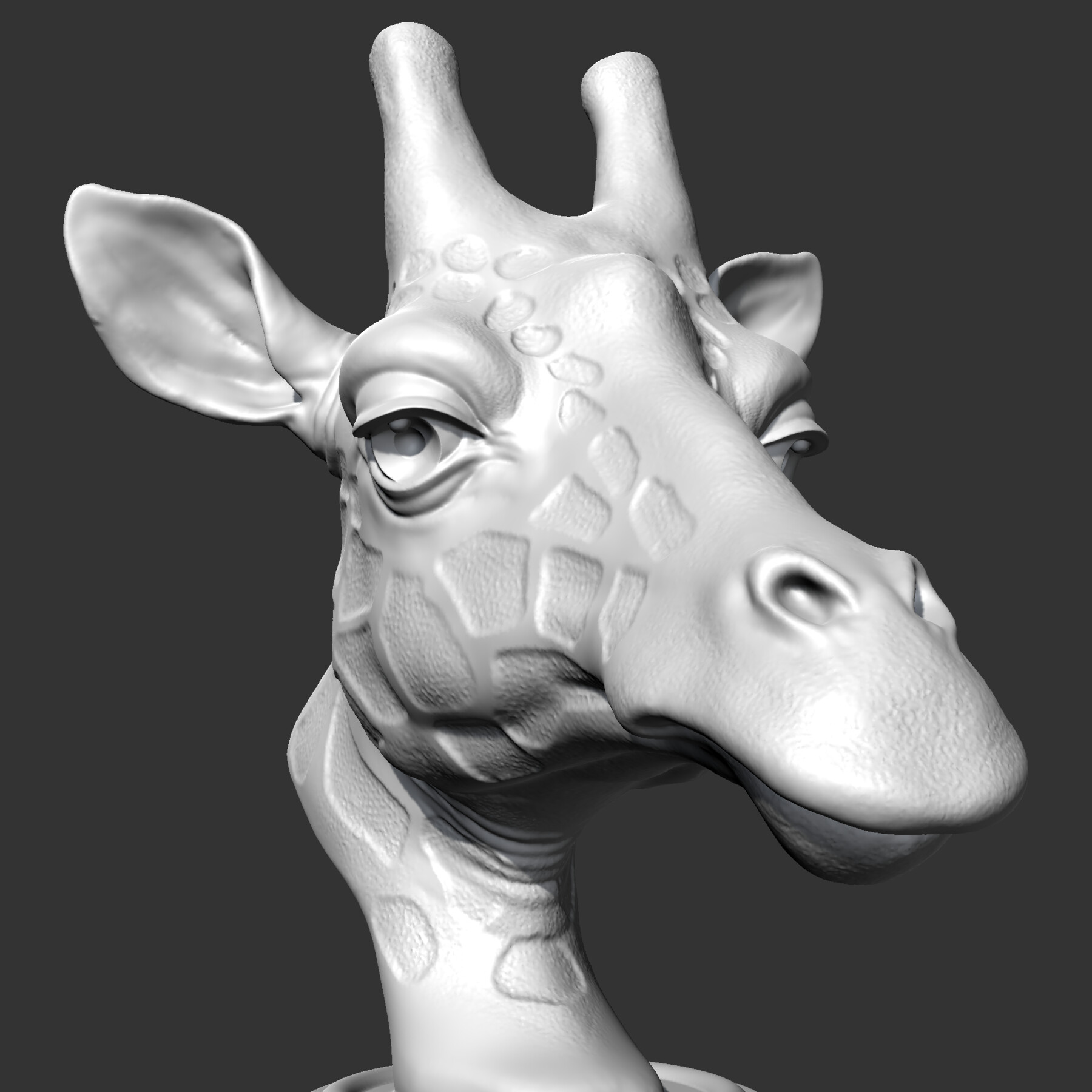 Medarbejder konservativ Havslug ArtStation - Giraffe Head AM13 3D print model | Resources