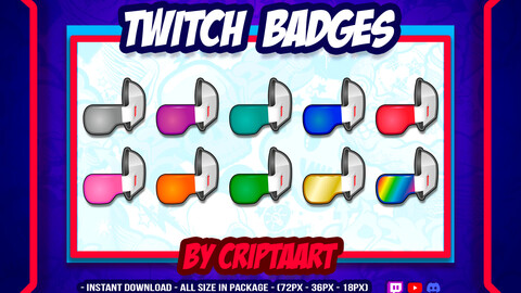 Twitch Badges | Bit Badges | DBZ Badges | Anime | Saiyan Scouter