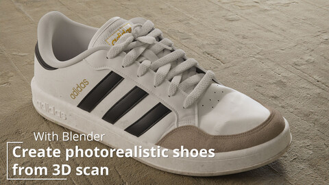 Create photorealistic shoes from 3D scan