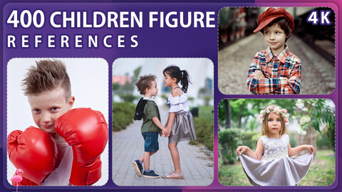 400 Children Figure Reference Pack – Vol 1