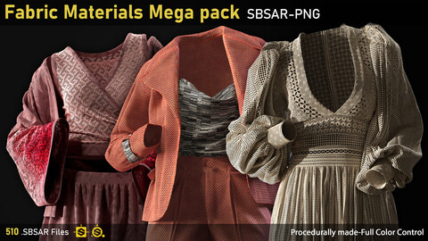 Debox Studio's-Fabric Mega Pack-More than 500 Materials