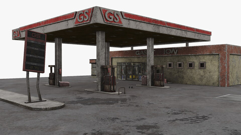 Old Gas Station Abandoned 2