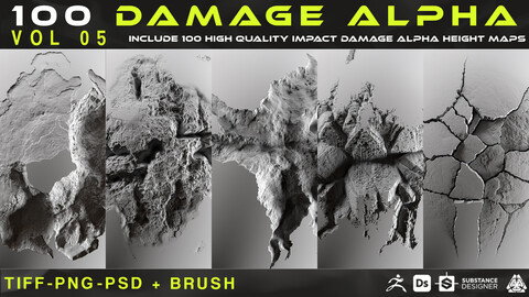 100 Damage Alpha vol 05 +Brushes