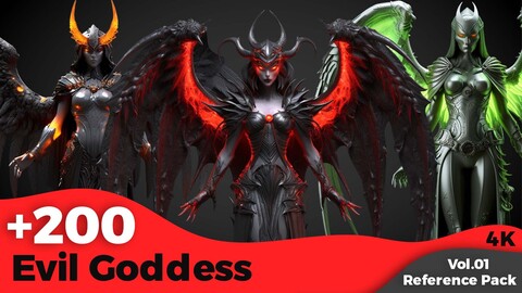 +200 Evil Goddess Concept (4K)