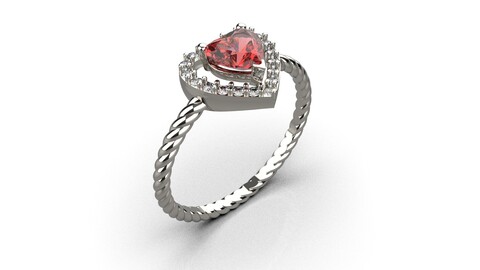 Heart jewelry Ring