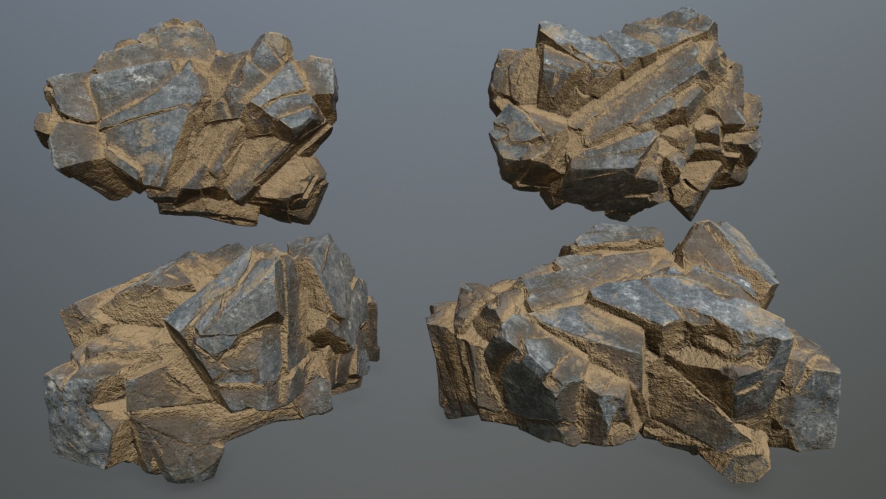 ArtStation - desert rocks | Game Assets