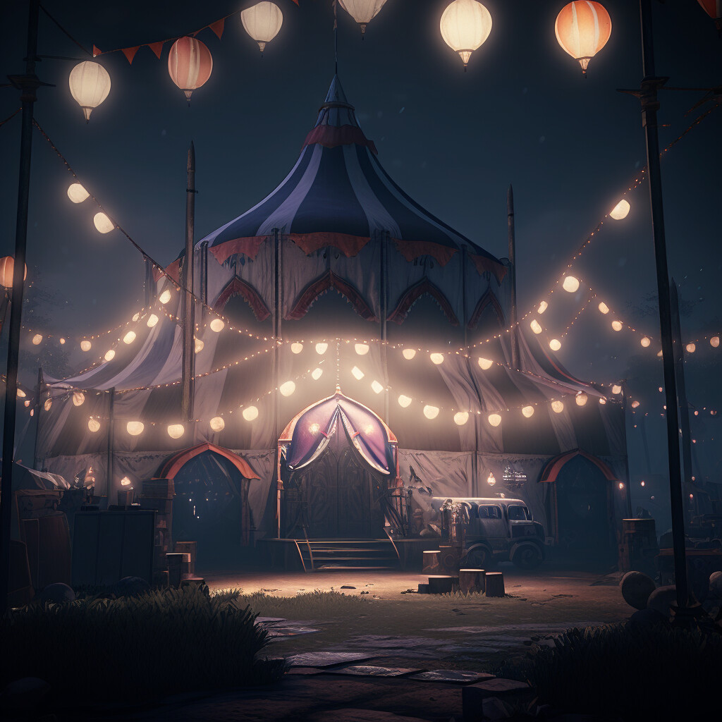 circus at night