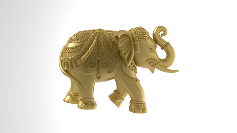 Elephant 3D-print Model File-1