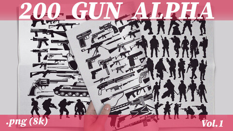 200 GUN ALPHA PNG