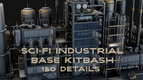 Sci-Fi Industrial Base Kitbash