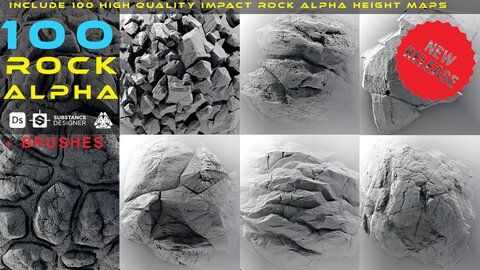 100 Rock Alpha  + Brush
