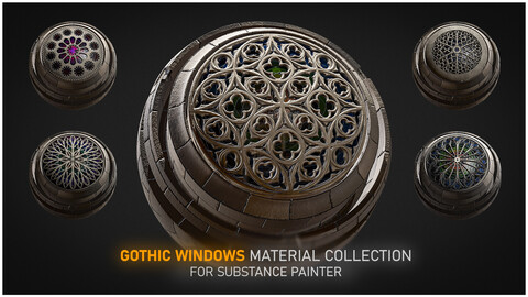 Gothic Windows Material Collection VOL1