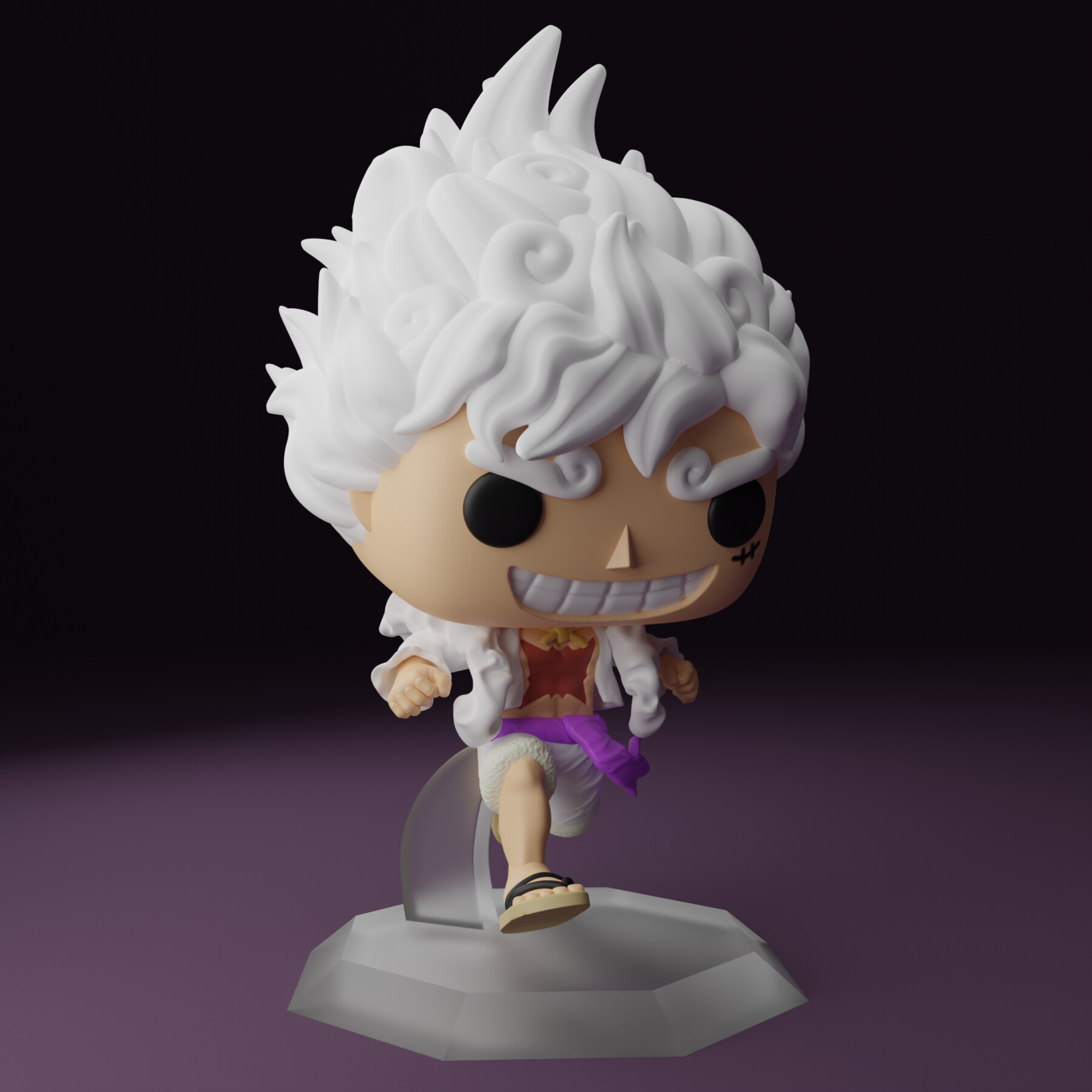 One Piece Monkey D luffy: Gear five funko POP fanart ~digital .stl files~