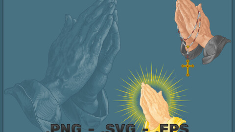 Vector Design Of Praying Hands