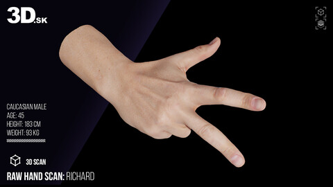 Raw Hand Scan | Richard Fingers