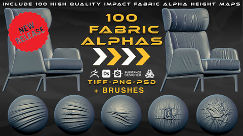 100 Fabric Alphas + 100 Brush