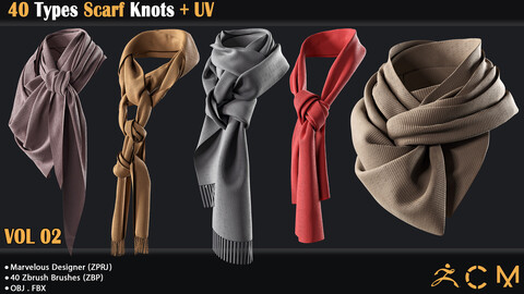 40 Types Scarf Knots + UV