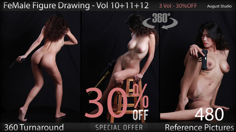 Female Figure Drawing - Vol101112 - Bundle - Reference Pictures