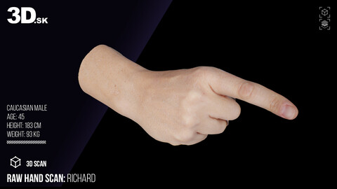 Raw Hand Scan | Richard Fingers