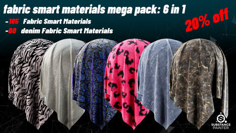 245 Hight Quality Fabric Smart Materials Bundle (MEGA PACK)-6 in 1