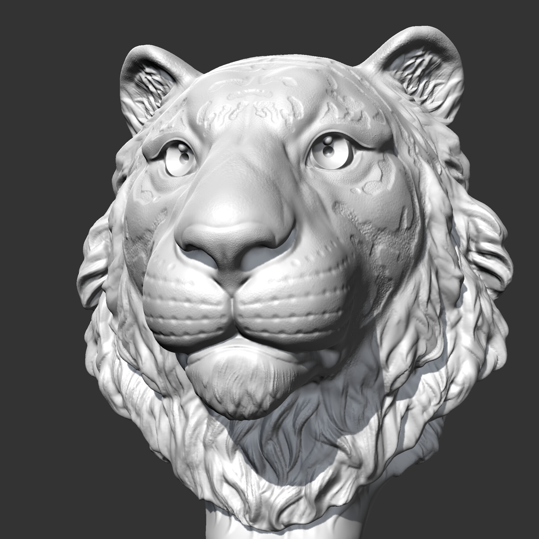ArtStation - Tiger Head AM16 3D print model | Resources