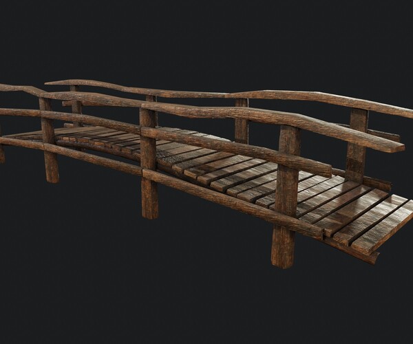 ArtStation - Old Wooden Medival Bridge 01 | Game Assets