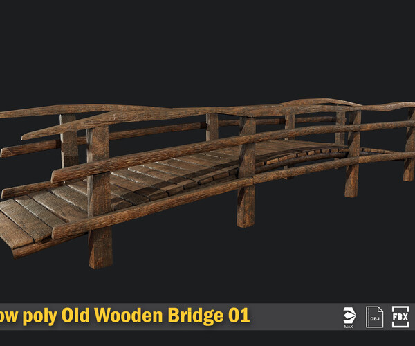 ArtStation - Old Wooden Medival Bridge 01 | Game Assets