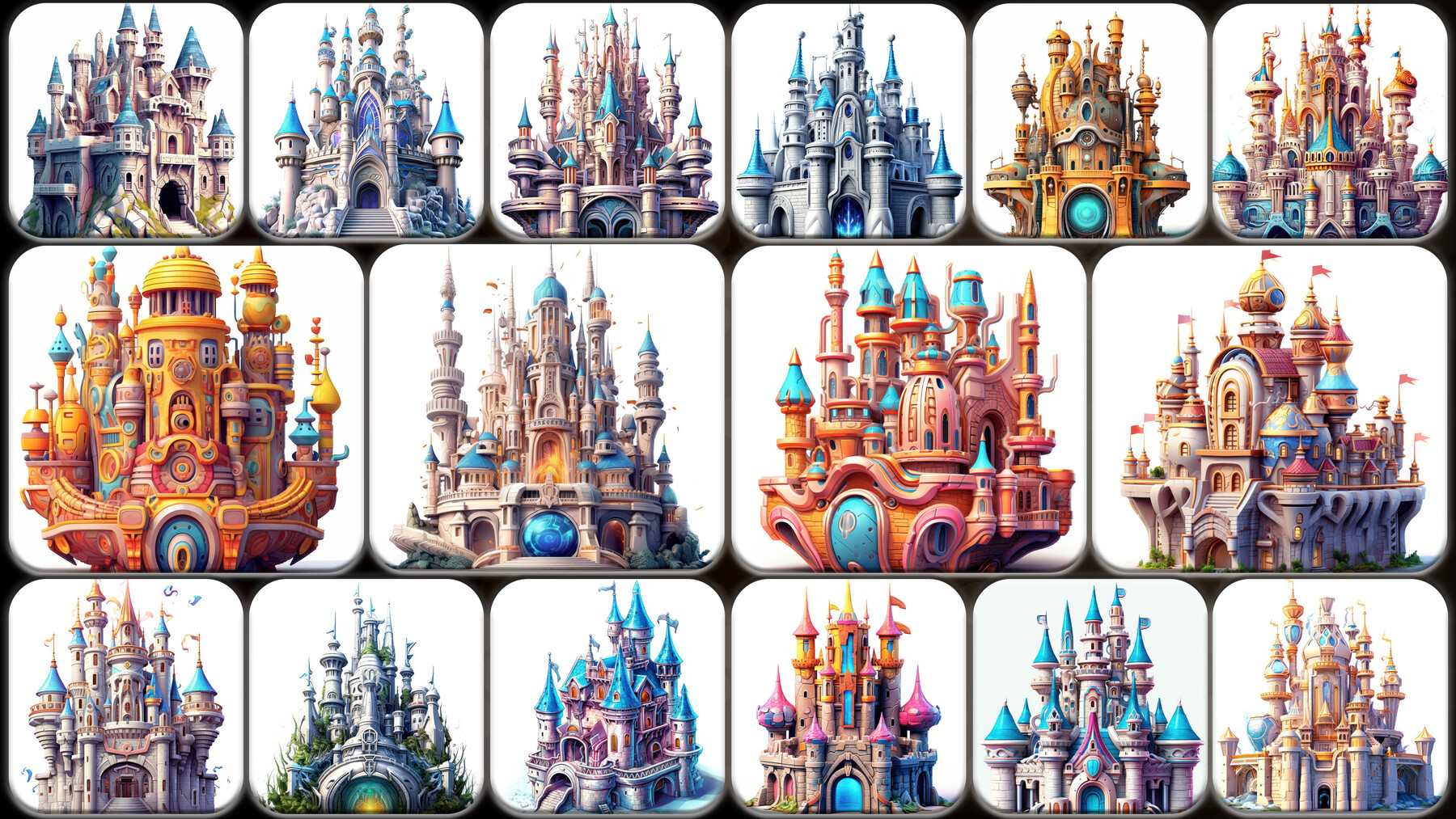 ArtStation - 100 Castle Icon Pack | 4K | v.7 | Artworks