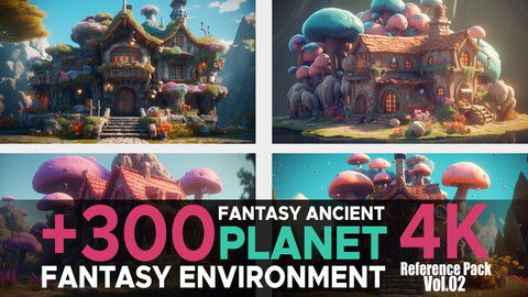 +300 Fantasy Ancient Planet(Fantasy Environment) Vol.02 4K