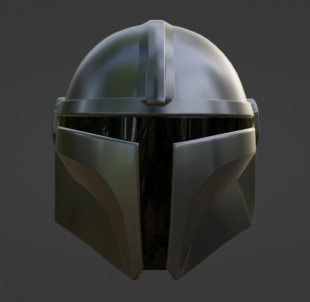 ArtStation - A Mandalorian helmet on display 3D print model | Resources