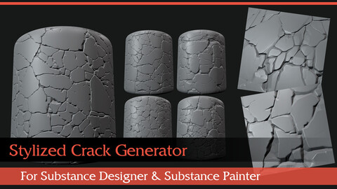Stylized Crack Generator (For Substance Designer)