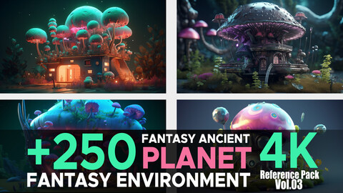 +250 Fantasy Ancient Planet(Fantasy Environment) Vol.03 4K