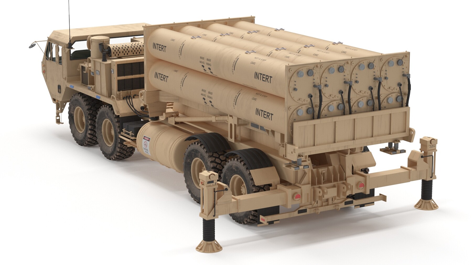 ArtStation - US Mobile Anti-Ballistic Missile System THAAD 3D Model ...