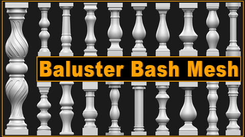 Baluster Base Mesh