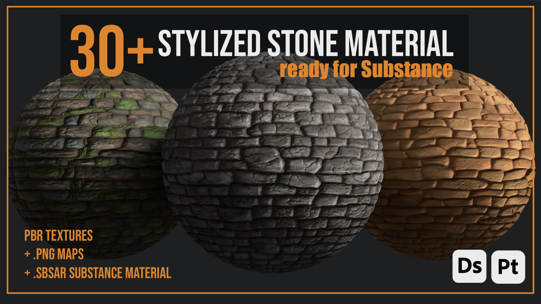 ArtStation - 30+ Stylized Rock Materials - PBR rendering | Resources